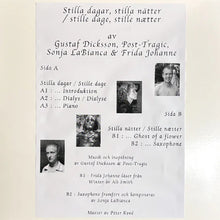 Load image into Gallery viewer, Gustaf Dicksson, Post-Tragic, Sonja Labianca & Frida Johanne – Stilla Dagar, Stilla Nätter/Stille Dage, Stille Naetter