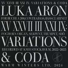 Load image into Gallery viewer, Luka Aron - XV XXVII III XXI IX: Variations & Coda - ElMuelle1931