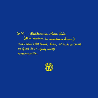 Henning Christiansen - Mediterranean Music - Water - ElMuelle1931