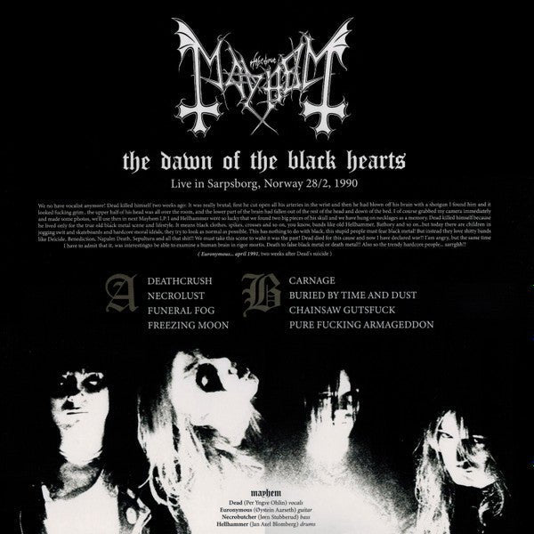 Mayhem - The Dawn Of The Black Hearts - ElMuelle1931