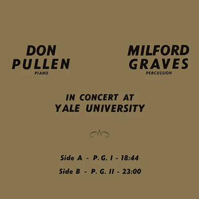 Milford Graves, Don Pullen in Concert At Yale University - ElMuelle1931